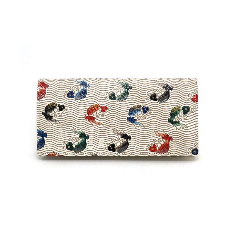 【文庫屋大関】束入れ 荒磯【皮革工芸品】 財布 お札 お札入れ 長財布 カード 小銭 牛革 手作り 日本製 墨田区 東京都東京都墨田区92000衣類・装飾品・工芸品財布