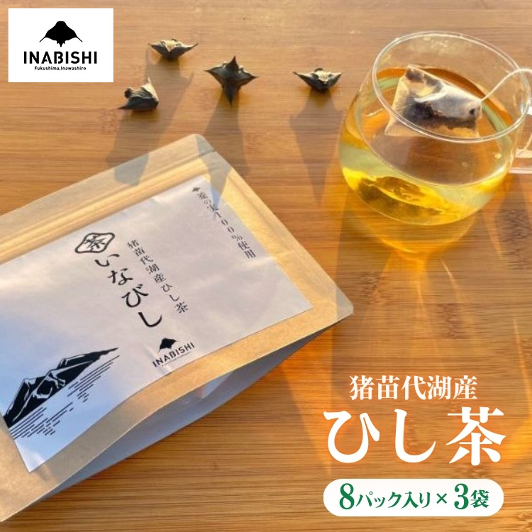 【先行予約】猪苗代湖産 ひし茶 (贈答用) 3パック ティーバッグ 贈答用 茶 福島 【令和7度産 新茶 2025年12月上旬発送開始】福島県猪苗代町18000お茶・飲料お茶