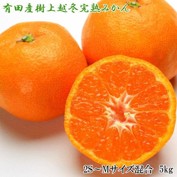 【濃厚・まろやか】有田産樹上越冬完熟みかん5kg(2S〜Mサイズ混合・秀品)★2026年1月下旬頃より順次発送和歌山県有田川町18000果物・フルーツみかん・柑橘類