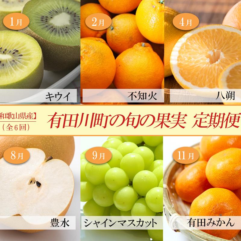 【定期便全6回】 有田川町の旬のフルーツをお届け!和歌山県有田川町86500果物・フルーツその他 果物・フルーツ