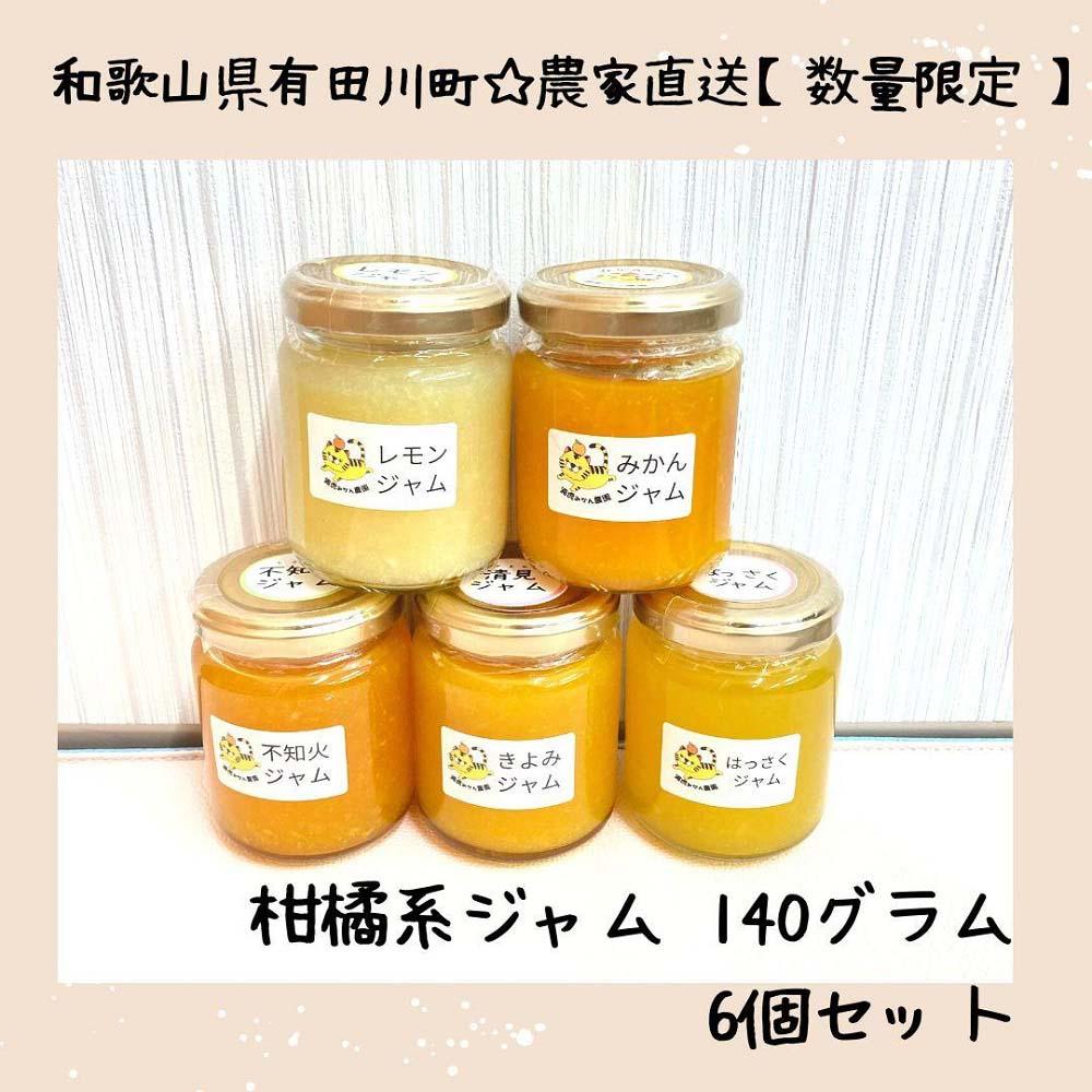 数量限定!みかんの産地から届く 店主にお任せ 無添加 柑橘ジャム140g×6個和歌山県有田川町14500鍋セット・総菜・加工食品ジャム・はちみつ