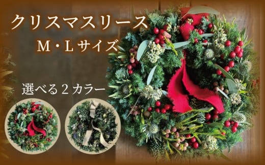 クリスマスリース クリスマス リース 先行予約 赤 花 期間限定ドライフラワー ドライリース フレッシュリース インテリア プレゼント お花 ギフト クリスマスプレゼント クリスマスギフト