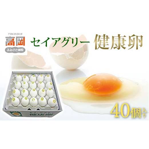 セイアグリー健康卵 40個入り たまご 玉子 鶏卵 セット  FAD-0080富山県高岡市12000卵・乳製品卵(鶏、烏骨鶏等)