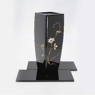 【高岡漆器】胴割 花生 鉄線貝入り 民芸品 工芸品  FAD-0725富山県高岡市125000衣類・装飾品・工芸品その他 装飾品・工芸品
