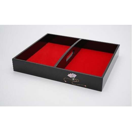 【高岡漆器】持手付きアクセサリートレー 扇貝入り 民芸品 工芸品  FAD-0726富山県高岡市45000衣類・装飾品・工芸品その他 装飾品・工芸品