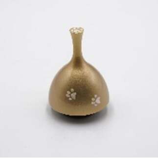【高岡銅器】エコー 螺鈿肉球 金色 民芸品 芸品 雑貨 インテリア 足跡 ネコ 犬 おりん 余韻 高岡螺鈿 伝統工芸士  FAD-0961富山県高岡市59000衣類・装飾品・工芸品その他 装飾品・工芸品