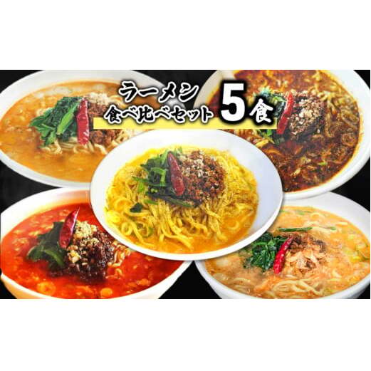 ラーメン食べ比べセット5食 担々麺 麺 麺類  FAD-1337富山県高岡市18000麺ラーメン
