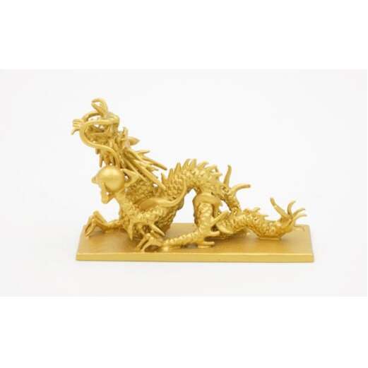 【高岡銅器】龍文鎮(小)金色 インテリア 置物 ペーパーウエイト 伝統工芸品 職人 手作り 富山県 高岡 FAD-1394富山県高岡市41000衣類・装飾品・工芸品その他 装飾品・工芸品