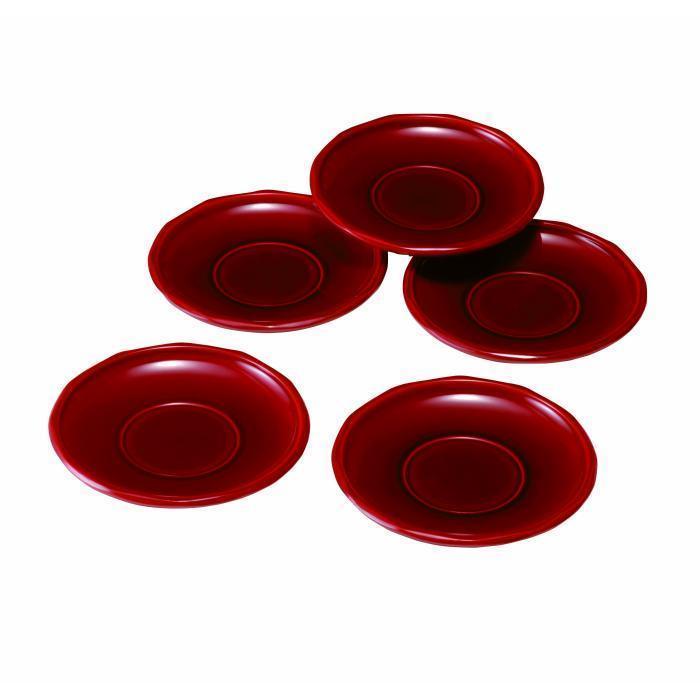 4.0寸 茶托 ダイヤカット 両面春慶塗 (5枚組)【YG105】和歌山県那智勝浦町23000雑貨・日用品食器・グラス