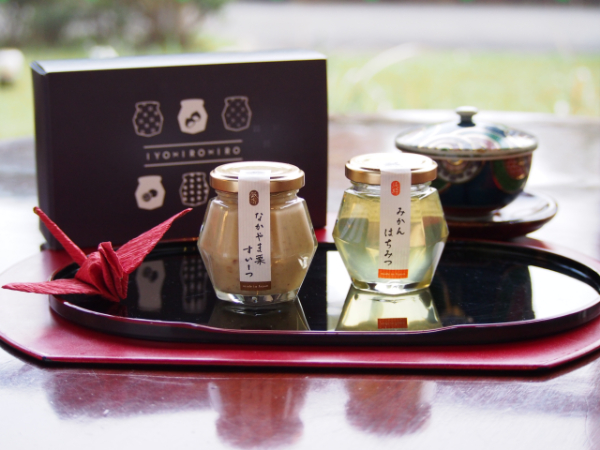 栗 ギフト なかやま栗すいーつ1本&みかんはちみつ1本 セット ミルクジャム 蜂蜜 プレゼント 贈答用 誕生日 おしゃれ セット お菓子 子供 人気 友達 女性 母 詰め合わせ 祝い伊予市|B105愛媛