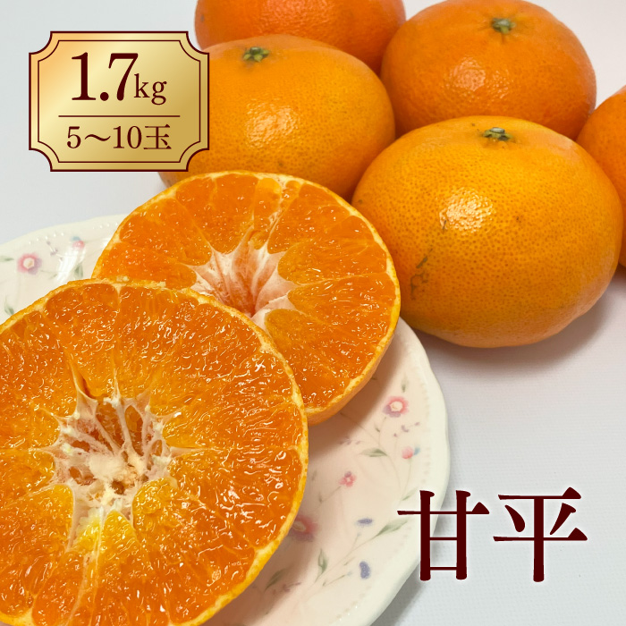 甘平 みかん 愛媛 1.7kg 人気 数量限定 先行予約 柑橘 伊予市 | B31愛媛県伊予市10000果物・フルーツみかん・柑橘類