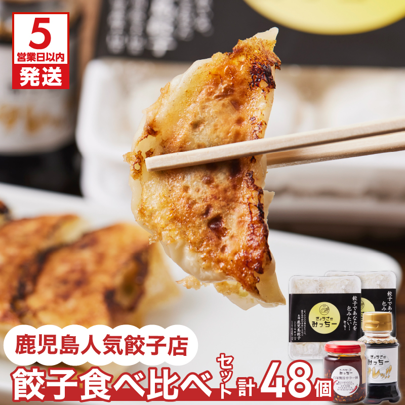 【5営業日以内に発送】鹿児島人気餃子店のお得な餃子食べ比べセット K118-001鹿児島県鹿児島市12000肉