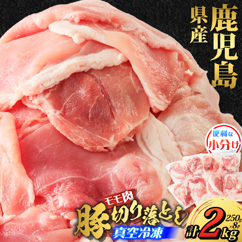 鹿児島県産 豚切り落とし 250g×8パック 計2kg K151-003鹿児島県鹿児島市12000肉