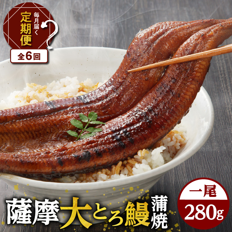 【全6回定期便】薩摩大とろ鰻蒲焼特大サイズ一尾 K190-T03鹿児島県鹿児島市108000魚介・海産物うなぎ