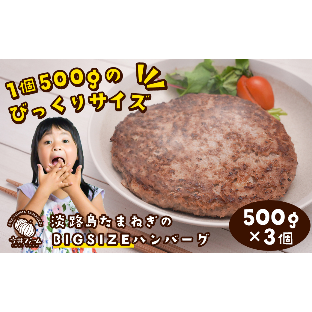 淡路島たまねぎのBIG SIZEハンバーグ 500g×3個兵庫県淡路市12000鍋セット・総菜・加工食品総菜
