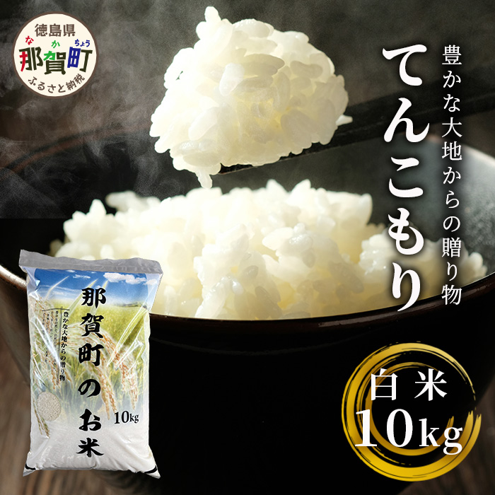 「令和6年産 新米 先行受付」 那賀町相生産 てんこもり 白米 10kg 1袋 「2024年10月上旬より発送」 【徳島 那賀 国産 徳島県産 特A ブランド米 お米 こめ おこめ 米 ご飯 ごはん 白ご飯 白米 10キ