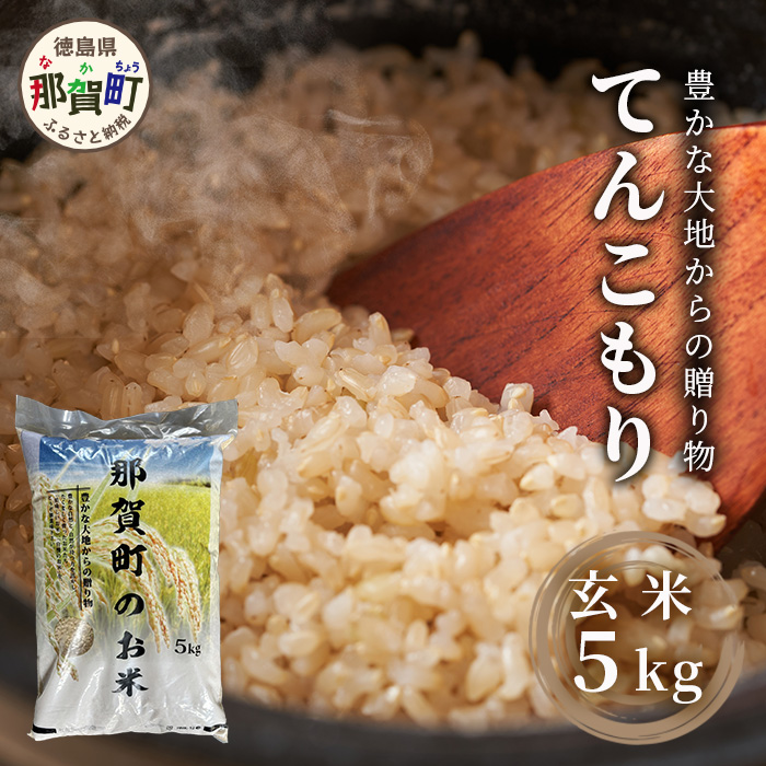 「令和6年産 新米 先行受付」 那賀町相生産 てんこもり 玄米 5kg 1袋 「2024年10月上旬より発送」 【徳島 那賀 国産 徳島県産 特A ブランド米 お米 こめ おこめ 米 ご飯 ごはん 玄米 5キロ 和食