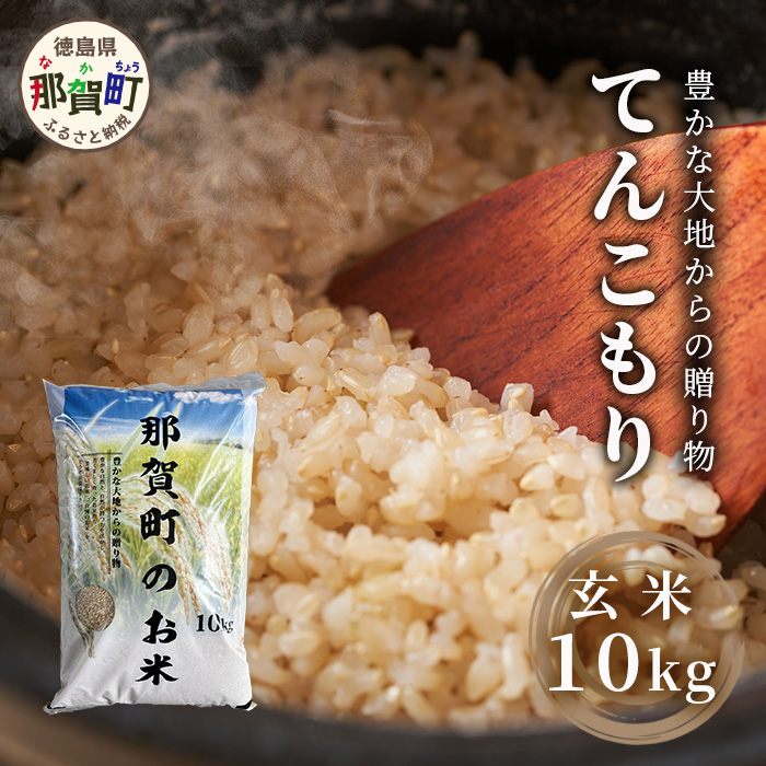 「令和6年産 新米 先行受付」 那賀町相生産 てんこもり 玄米 10kg 1袋 「2024年10月上旬より発送」 【徳島 那賀 国産 徳島県産 特A ブランド米 お米 こめ おこめ 米 ご飯 ごはん 玄米 10キロ 和食