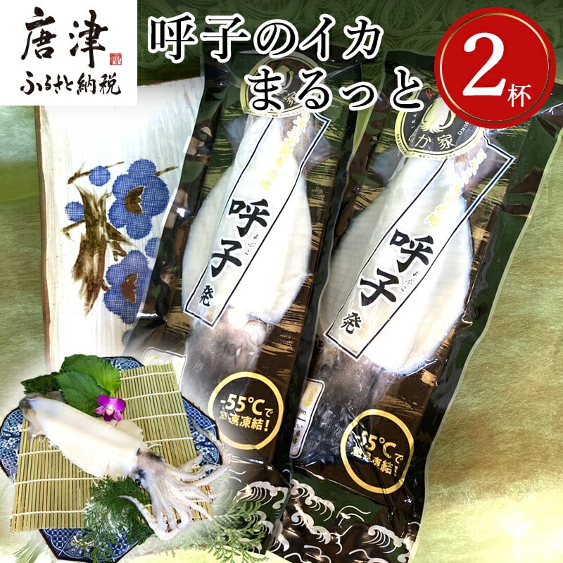 呼子のイカまるっと2杯 瞬間冷凍の旨さを呼子発でお届け 海鮮 スルメイカ 新鮮松いか佐賀県唐津市22000魚介・海産物イカ・タコ・ウニ