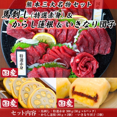 熊本特産 三大名物セット(美里町)【配送不可地域:離島】【1377491】熊本県美里町28000肉その他 肉