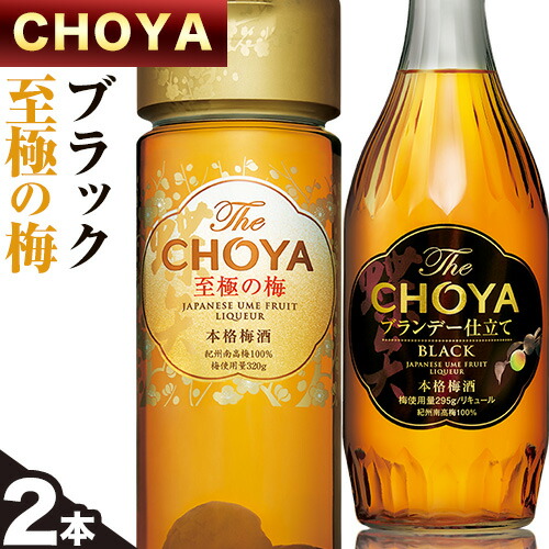 The CHOYA BLACK 700ml The CHOYA 至極の梅 650ml 計2本 セット 飲み比べ 羽曳野商工振興株式会社《30日以内に出荷予定(土日祝除く)》大阪府 羽曳野市  梅酒 梅 酒 CHOYA チョーヤ チョーヤ梅酒 お酒 紀州