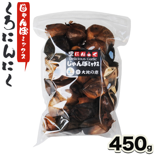 くろにんにく(じゃんぼミックス) 450g《30日以内に出荷予定(土日祝除く)》大阪府 羽曳野市 ニンニク 黒ニンニク じゃんぼ大蒜 大蒜 健康 スタミナ ---habikino_dmm_1_3---大阪府羽曳野市21000野菜・