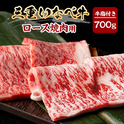 【三重いなべ市】いなべ牛 ロース焼肉用 700g【配送不可地域:離島】【1201681】三重県いなべ市35000肉牛肉