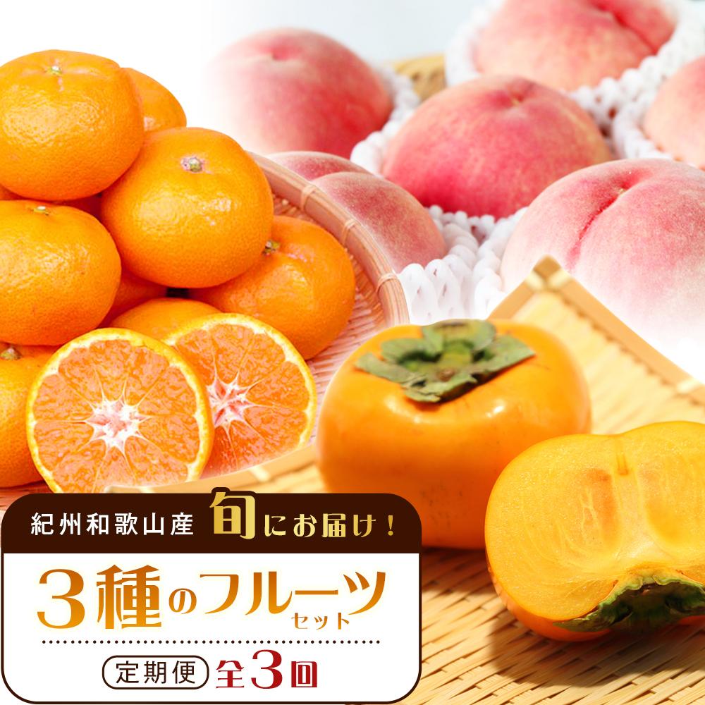 紀州和歌山産旬のフルーツセット(桃・平核無柿・みかん)【UT60】和歌山県印南町47000果物・フルーツみかん・柑橘類
