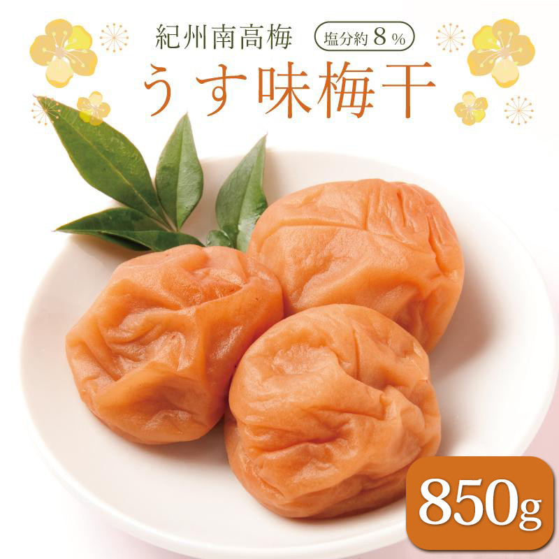 いなみの里梅園 紀州南高梅 うす味梅干850g 塩分約8%【和歌山産】印南町和歌山県印南町10000鍋セット・総菜・加工食品漬物・梅干・キムチ