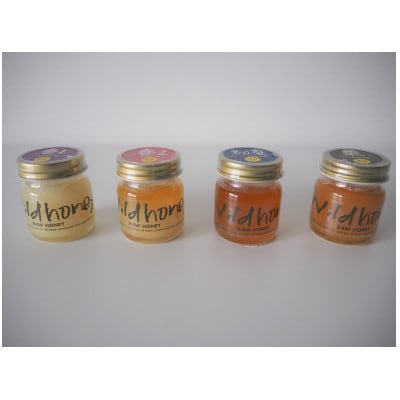 【RAW HONEY】風味いろいろ!季節のはちみつ4種セット(50g×4本)-純粋・非加熱・国産-【1277353】大阪府能勢町10000鍋セット・総菜・加工食品ジャム・はちみつ