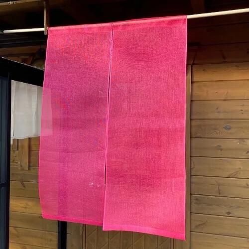 麻蚊帳のれん(赤)90cm×120cm 岡井麻布 奈良県 奈良市 なら 40-005奈良県奈良市40000衣類・装飾品・工芸品その他 装飾品・工芸品