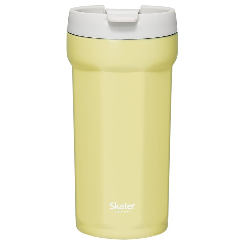 八角形 ステンレス タンブラー 350ml サフランイエロー コップ フタ付き 保温 保冷 おしゃれ スケーター skater SMVO4 フィールカラー 持ち運び ふた付き かわいい 真空断熱 グッズ 便利 スケータ