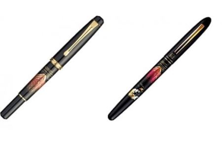 F-32 くれ竹万年毛筆 夢銀河 蒔絵物語/赤富士+くれ竹手紙ぺん 蒔絵物語/赤富士 黒奈良県奈良市50000雑貨・日用品文房具