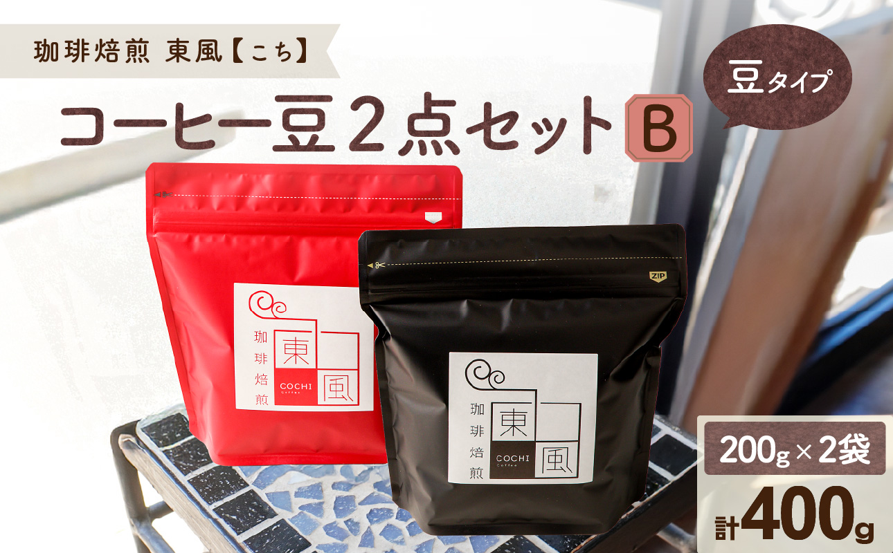 自家焙煎 東風(こち)コーヒー豆2点セットB岡山県備前市10000お茶・飲料コーヒー・紅茶