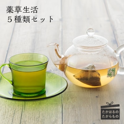 薬草生活5種類セット TF0142-P00027宮崎県高原町17000お茶・飲料