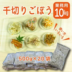 《大容量10kg》宮崎県産千切りごぼう 業務用規格の千切り午房【20パック】 TF0587-P00019宮崎県高原町30000野菜・きのこ