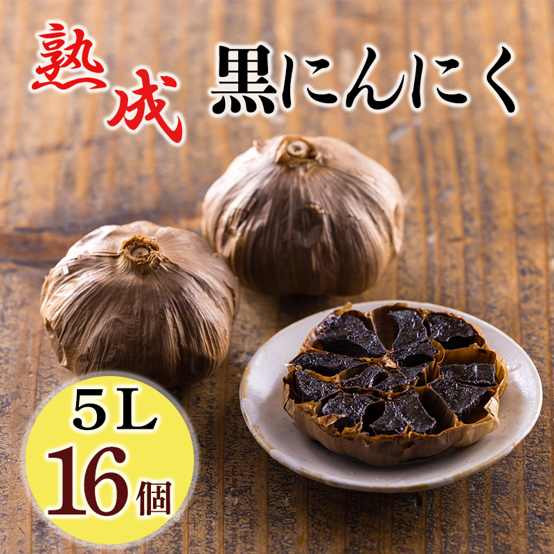 熟成黒にんにく(5L玉 16個入り) TF0734-P00032宮崎県高原町10000野菜・きのこその他 野菜