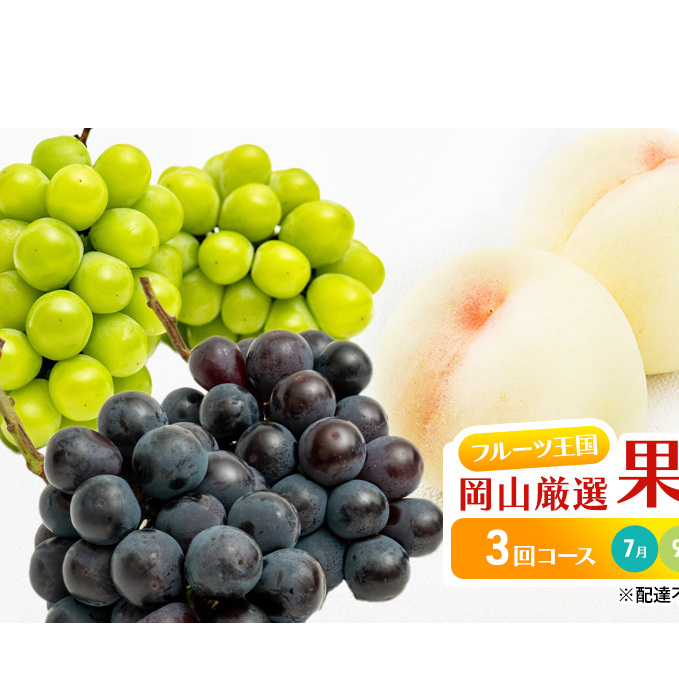 フルーツ 定期便 2025年 先行予約 フルーツ王国 岡山 厳選 果物 (7月 9月 10月)3回コース 桃 もも 葡萄 ぶどう 岡山県産 国産 セット ギフト 岡山県高梁市77000果物・フルーツもも・すもも