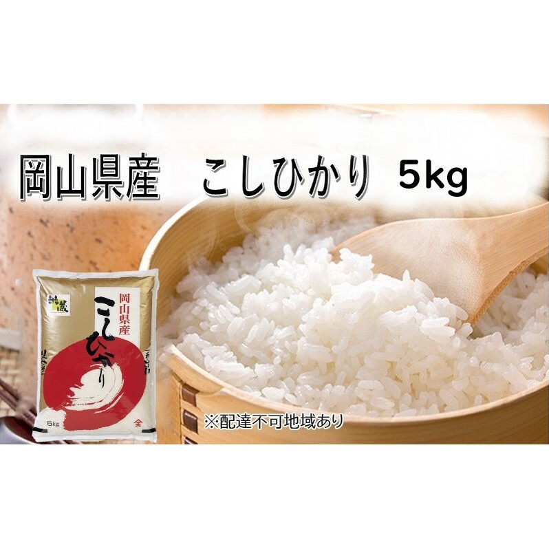【天満屋 選定品】 岡山県産 こしひかり 5kg 岡山 米 白米 お米岡山県高梁市13000米・パン白米
