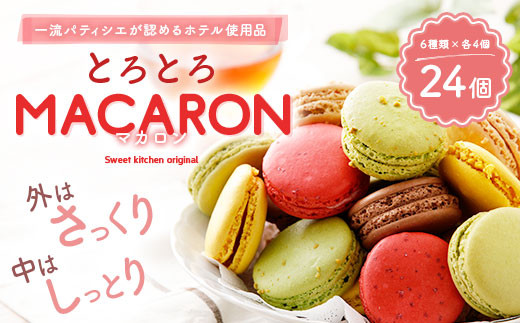 【2025年4月発送】とろとろ マカロン 6種 24個入 食べ比べ セット熊本県益城町14500菓子・スイーツ焼き菓子