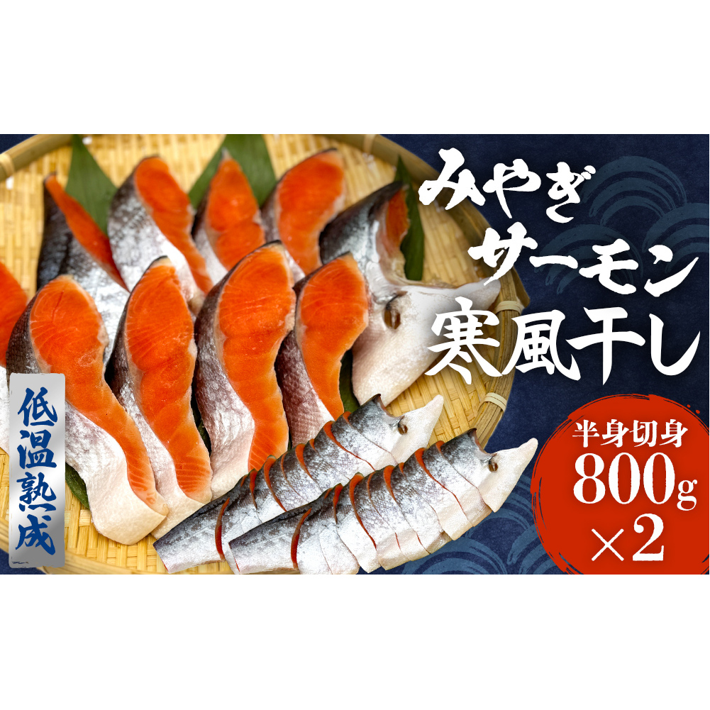 鮭 切り身 みやぎ サーモン 寒風干し 800g×2 宮城県産銀鮭 銀鮭 国産 さけ サケ シャケ 魚 切り身 冷凍 小分け 焼き魚 さかな 切身 おかず ご飯のお供 弁当 簡単調理 魚介 海鮮 熟成 高品質 高