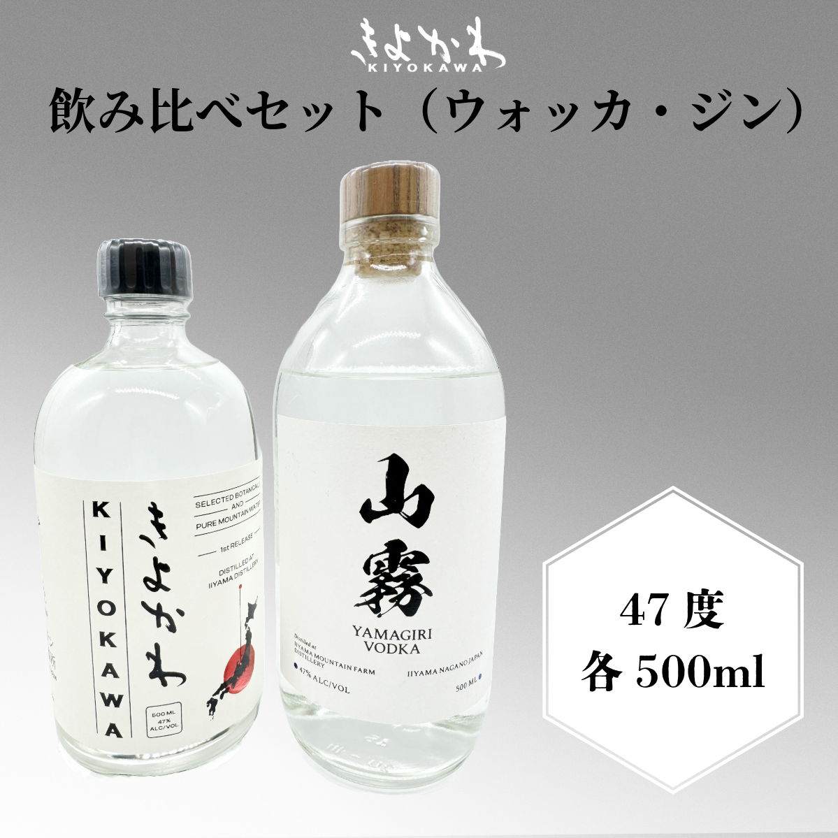 きよかわ飲み比べセット 500mlx2本 (Bg-003)長野県飯山市30000酒・アルコールその他 酒・アルコール