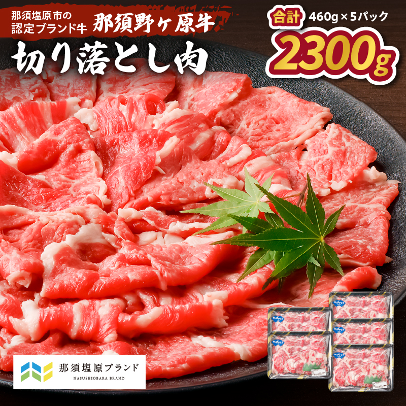 那須野ヶ原牛 切り落とし 460g×5パック ns004-023栃木県那須塩原市42000肉牛肉