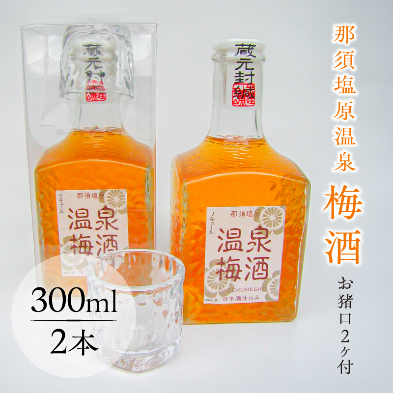 那須塩原温泉梅酒(お猪口2ヶ付) ns049-010栃木県那須塩原市15000酒・アルコール梅酒・果実酒