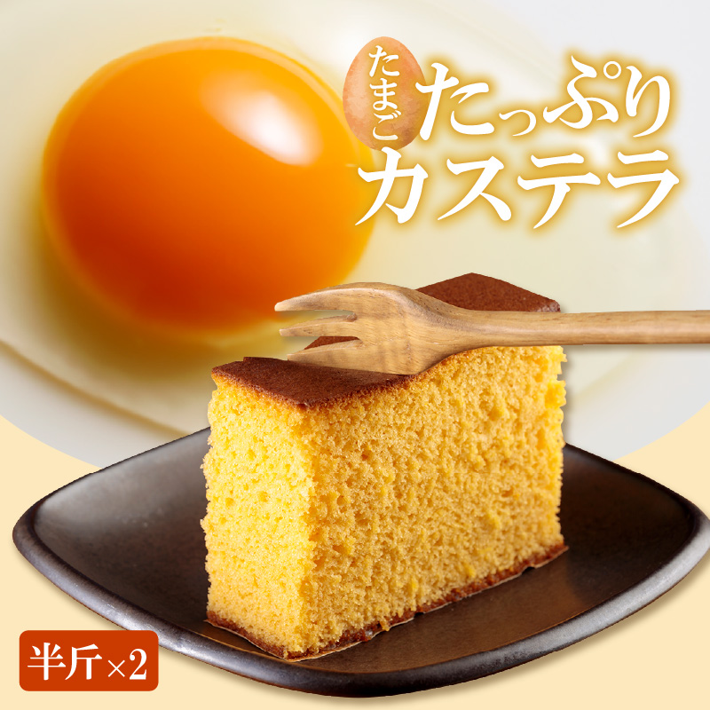 ココテラスのたまごたっぷりカステラ (半斤 2箱)愛知県常滑市9000菓子・スイーツ焼き菓子