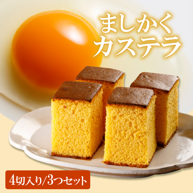 ココテラスのましかくカステラ(4個)3つセット愛知県常滑市10000菓子・スイーツケーキ・カステラ