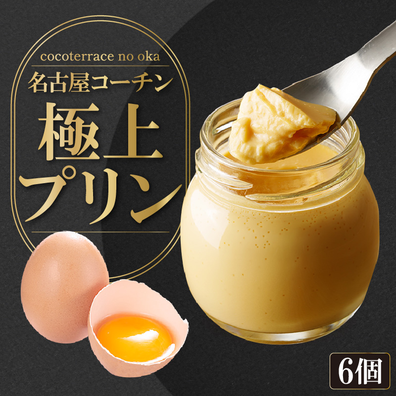 ココテラスの名古屋コーチン【極上】プリン(6個セット)愛知県常滑市17000菓子・スイーツプリン・ゼリー