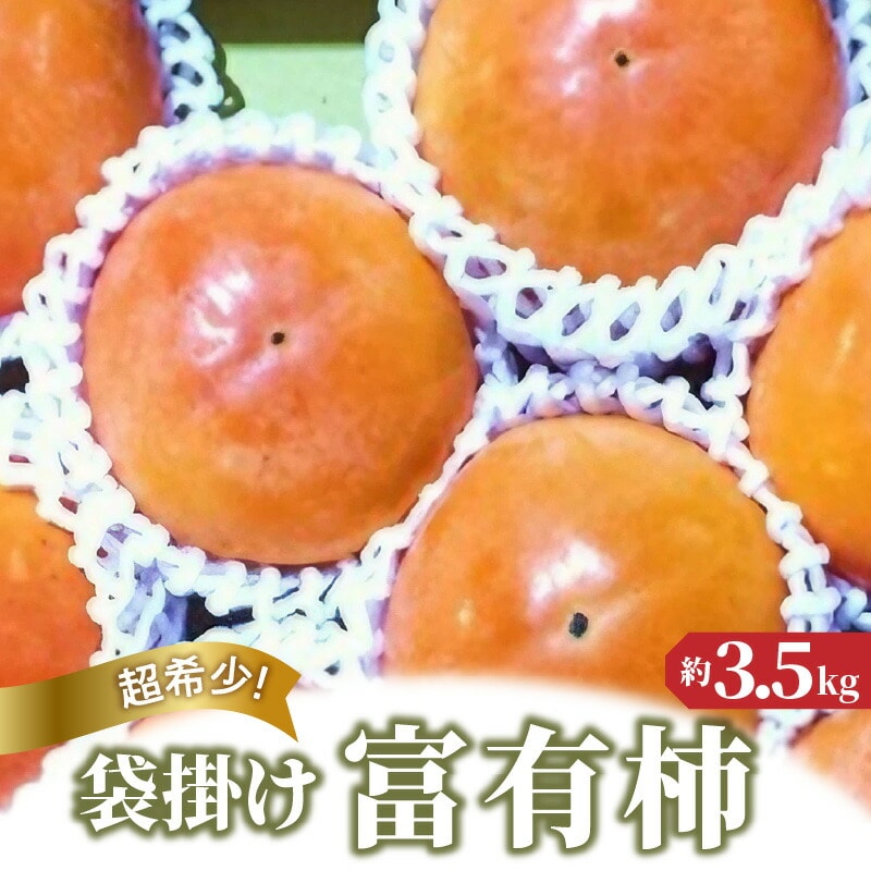【ふるさと納税】【先行予約】【配送不可地域:北海道・沖縄県・離島】超希少!袋掛け富有がき 約3.5kg  秋 旬香川県三豊市16000果物・フルーツ