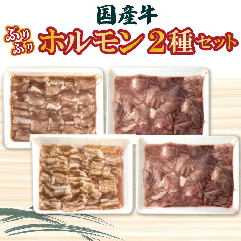 【ふるさと納税】国産牛ぷりぷりホルモン二種セット 食べ比べ 小腸 アカセンマイ 焼肉 もつ鍋香川県三豊市23000肉