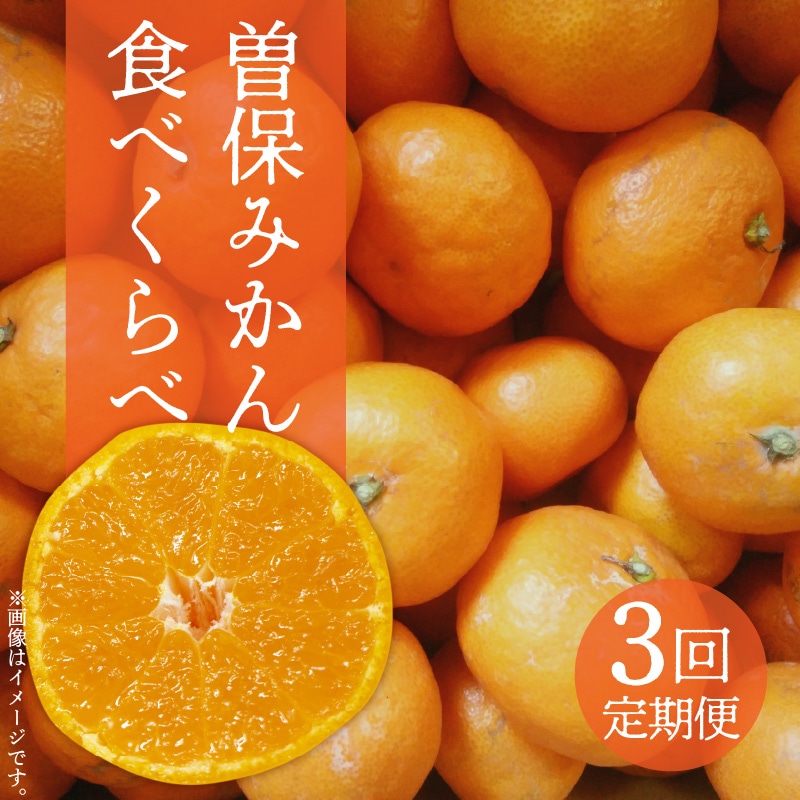 【ふるさと納税】【配送不可地域:北海道・沖縄県・離島】曽保みかん食べくらべ(3回定期便)  みかん 3kg 5kg 13kg お取り寄せ 国産 旬 新鮮 産地直送 高級 詰め合わせ 詰合せ フル